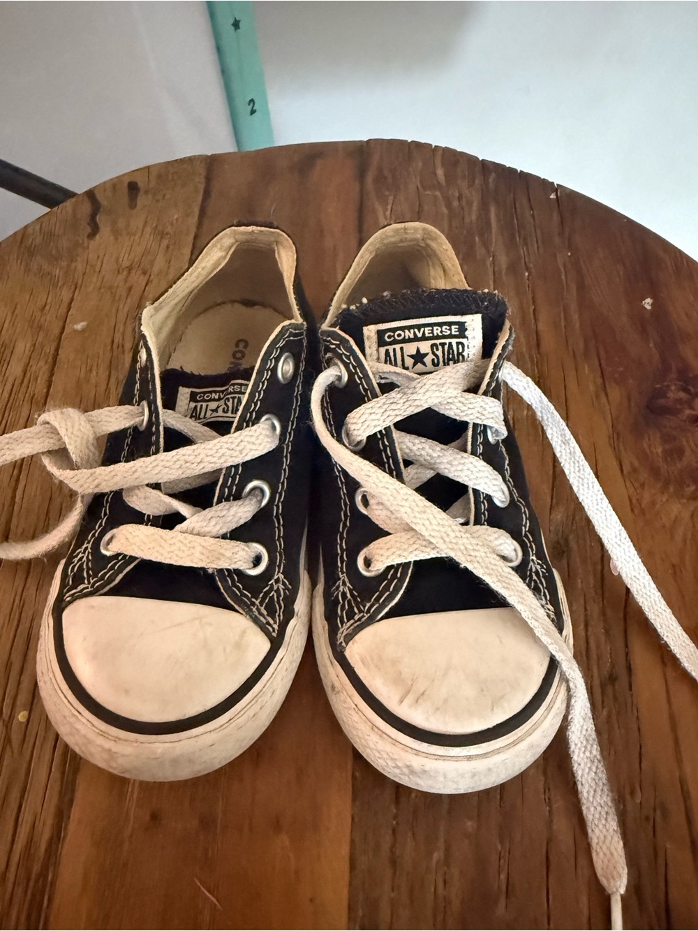 Converse Kids Black and White Low-Top Sneakers